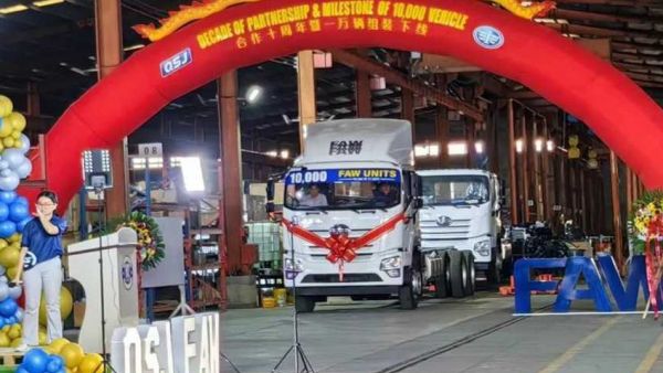 一汽解放与菲律宾QSJ.Motors合作十周年暨万辆下线庆典圆满举行