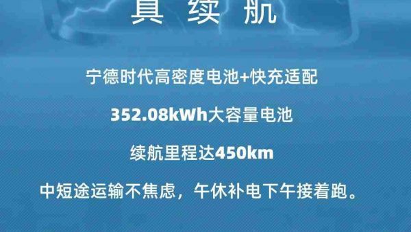 陕汽H6000E 4×2纯电动载货车,快递新利器，省电能装还抗造!