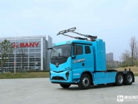 车顶带受电弓、配电气化公路，三一&中车双源重卡来袭，无续航焦虑的它会普及吗？