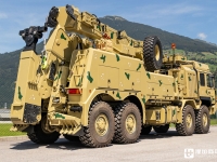 8x8驱动，军卡底盘+安普上装，实拍莱茵金属曼恩HX 8x8重型清障车