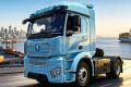 M5000E 4×2底置400度电驱桥港口牵引车，同级轻标杆，低耗驾从容！