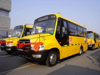 焕新升级！百强县再迎37辆安凯第三代专用校车！