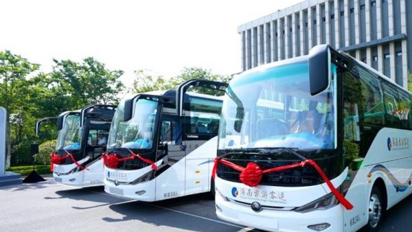130辆！宇通高端新能源旅游客车交付海南