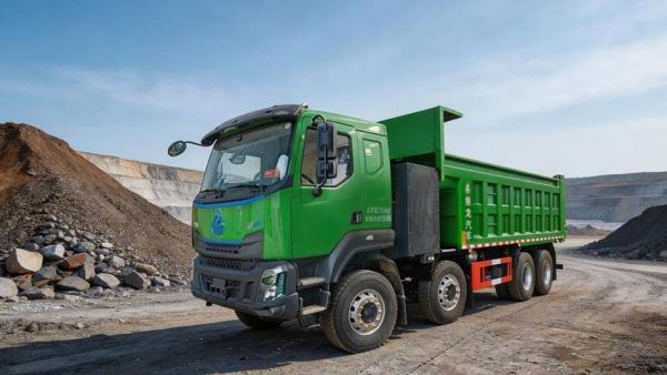 乘龙H5 8×4轻量化纯电自卸车：续航承载双优 资源运输实力派