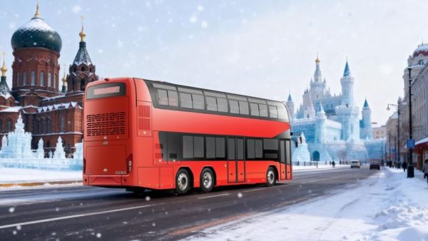 “尔滨”宠客是专业的！安凯E12S双层巴士实打实助力冰雪游