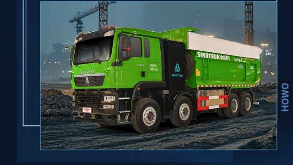 干基建，卡友都选中国重汽豪沃纯电自卸车！