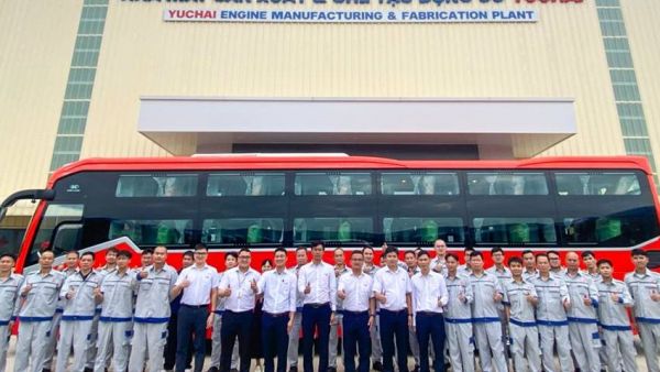 玉柴越南工厂生产的首台重型发动机成功试车