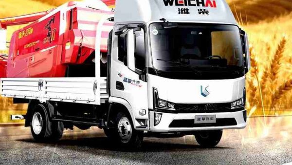 潍柴蓝擎X7收割机运输车让麦收季稳赚多收地！