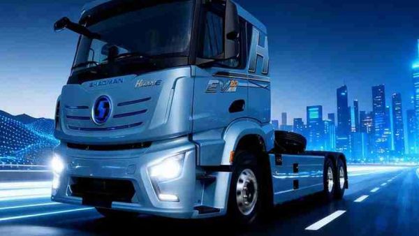 【极智电驱】H6000E底置换电重卡 极速换电高效出勤 舒适安全一路畅行