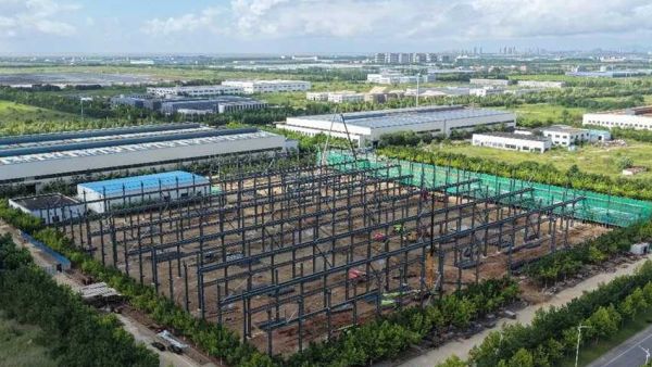 天润工业新建大机曲轴加工生产线完成上梁仪式