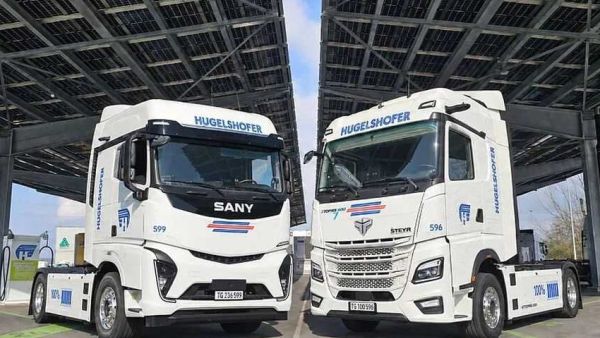 德国Hugelshofer投运中国电动卡车：速豹eTopas 600与三一e263