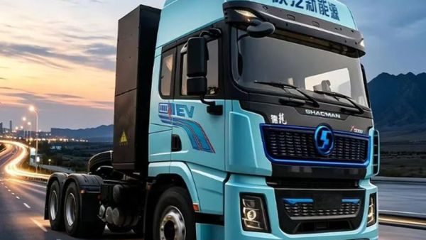 陕汽新能源X5000E电驱桥牵引车，超低电耗，续航更持久！